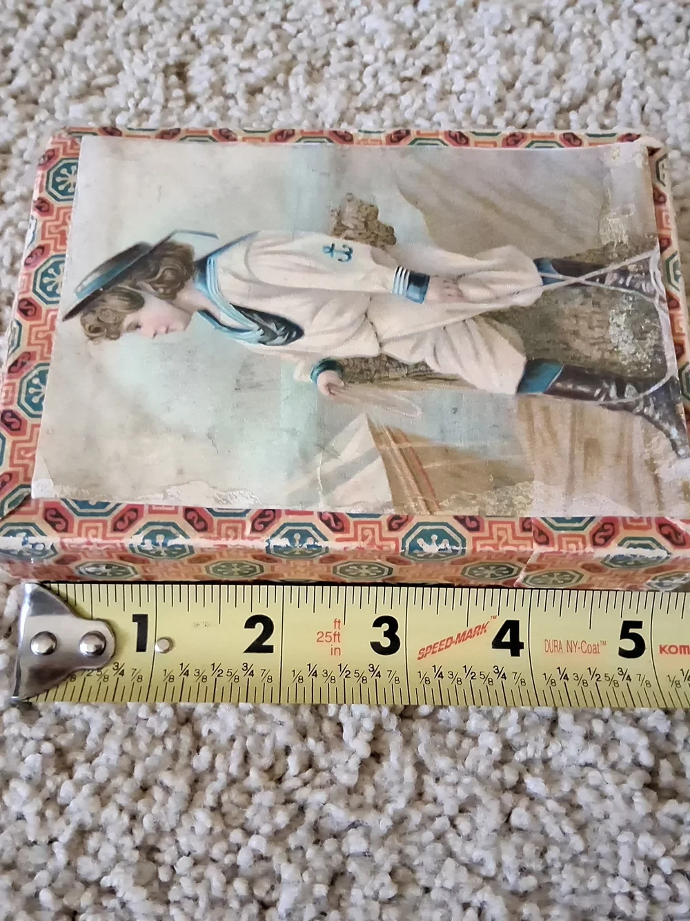 Antique Wood Block Puzzle 6-in-1 Picture Cubes Victorian w/ Box & 5 Guide Sheets